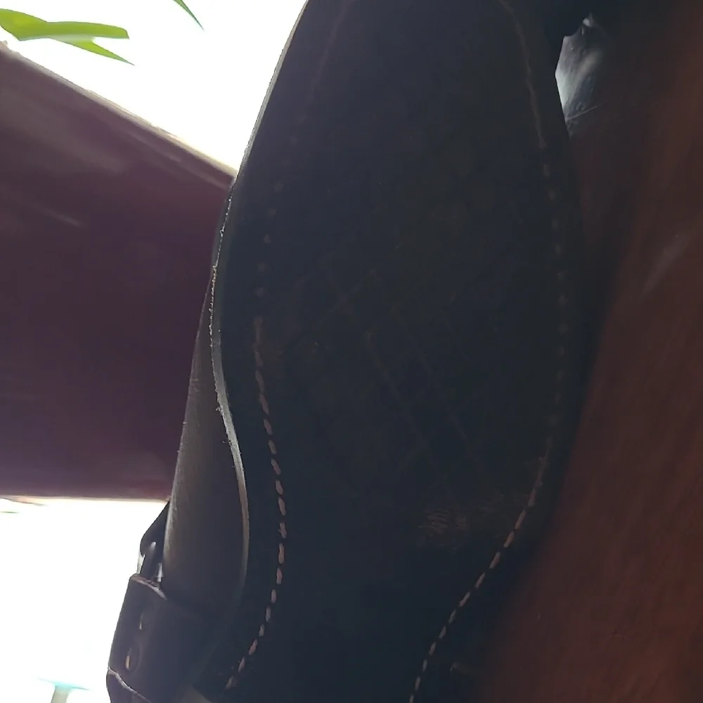 Frye Dark Brown Leather Moto Boots - Picture 11 of 13